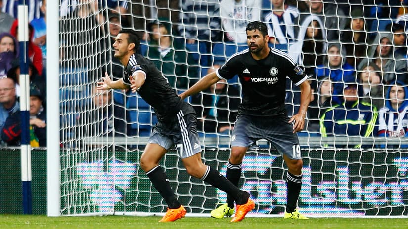 Pedro, en su debut, anota en la sufrida victoria del Chelsea ante West Brom
