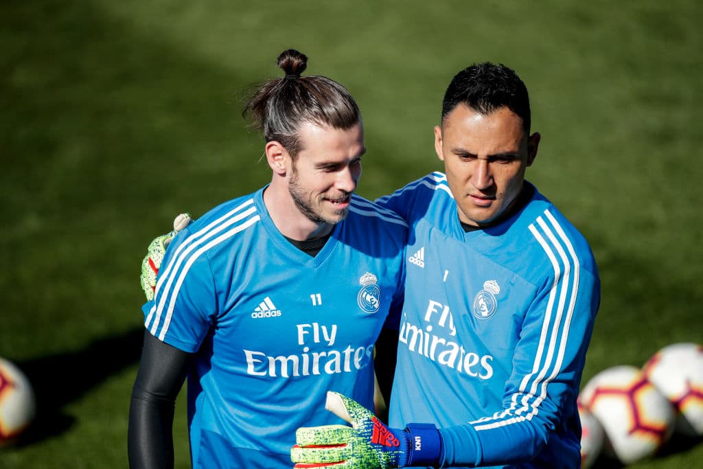 Gareth Bale y Keylor Navas.