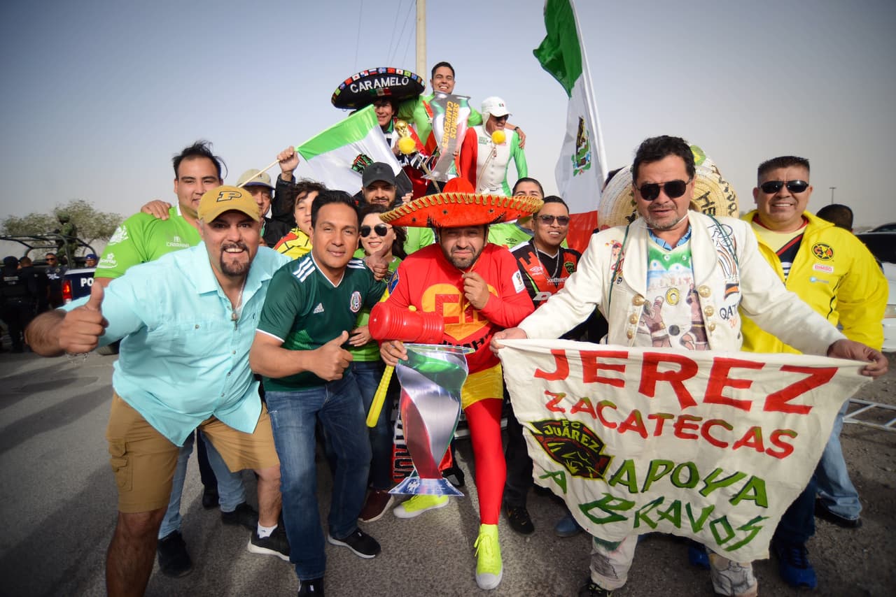 Así se vivió el ambiente previo a la Final de la Copa MX en Ciudad Juárez, antes del duelo entre los Bravos de Juárez y las Águilas del América. Una atmósfera ideal para la lucha por un título.