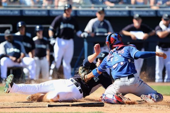 Le cantaron ¡Out! A Brad Miller de los Marineros de Seattle. ¿Y quién va a pagar la lavandería del uniforme?