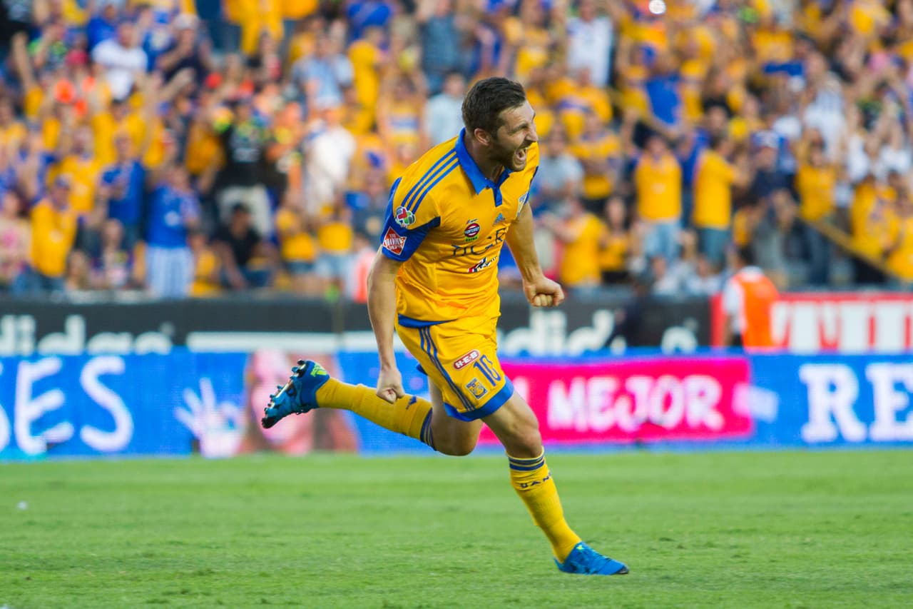André-Pierre Gignac, el francés de Tigres volvió a hacerse presente en el marcador con un soberbio gol ante Querétaro para encaminar a los felinos a una goleada ante un rival que no dio batalla en el ‘volcán’.