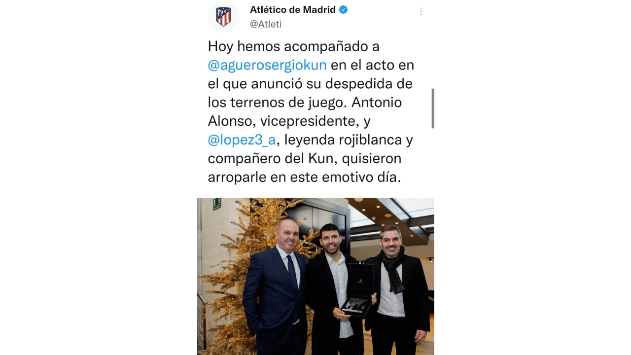 El mundo del futbol se despide de un grande, Sergio 'Kun' Agüero anunció su retiro de las canchas por problemas cardiacos, lo cual causó reacciones en redes. Compañeros de cancha, equipos y fanáticos, le dedicaron palabras, imágenes y videos por su gran trayectoria, su talento y, sobre todo, por su calidad. humana, ¡hasta luego, Kun!