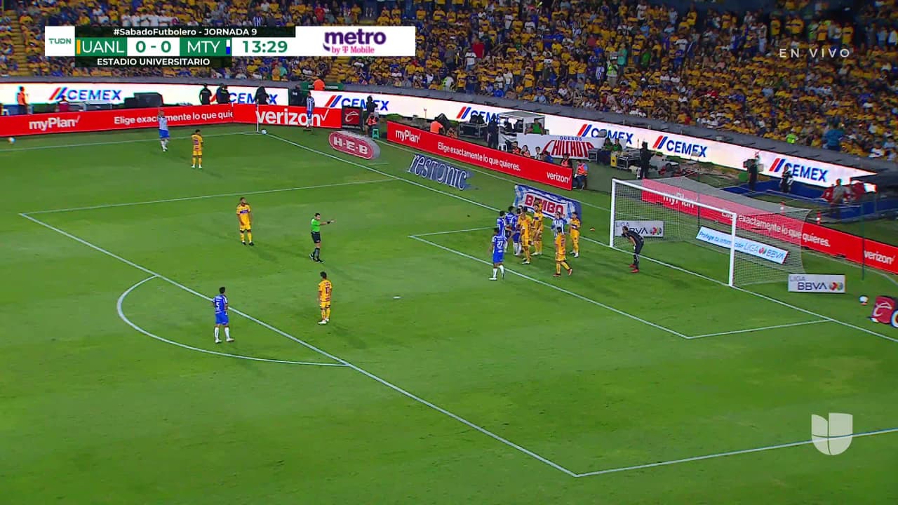 ¡TIRO ATAJADO! disparo por Luis Romo.