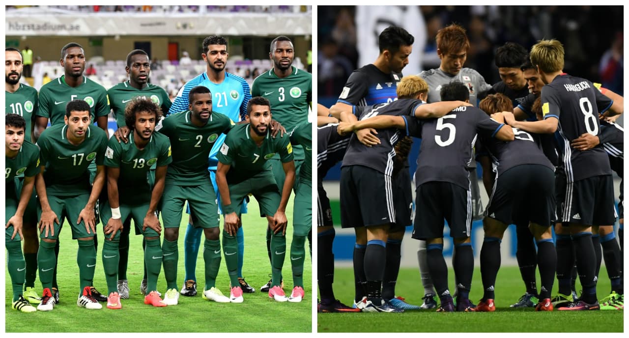 AFC - Grupo B: Arabia Saudita y Japón se enfrentan el martes por lo que podría ser el juego por el primer lugar de la zona.