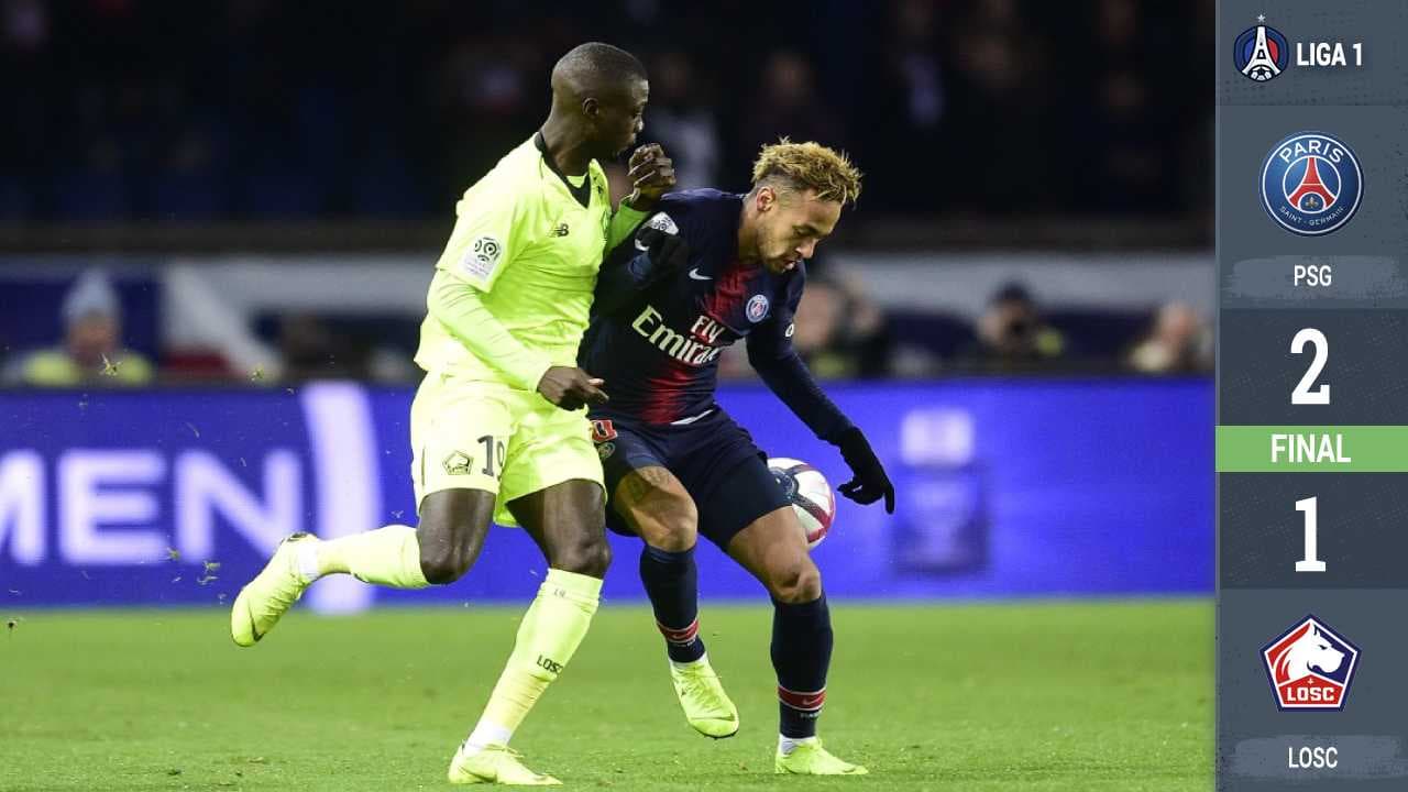 Neymar anotó el segundo de los parisinos.