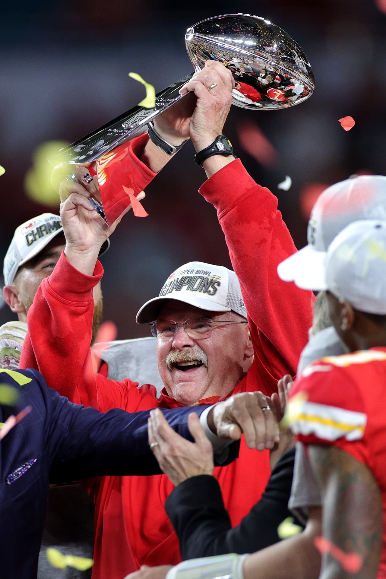 <b>Andy Reid</b>: la mente maestra como head coach de los Chiefs, ganó su primer Vince Lombardi y ha pasado muchos tragos amargos antes de su primer campeonato de NFL.