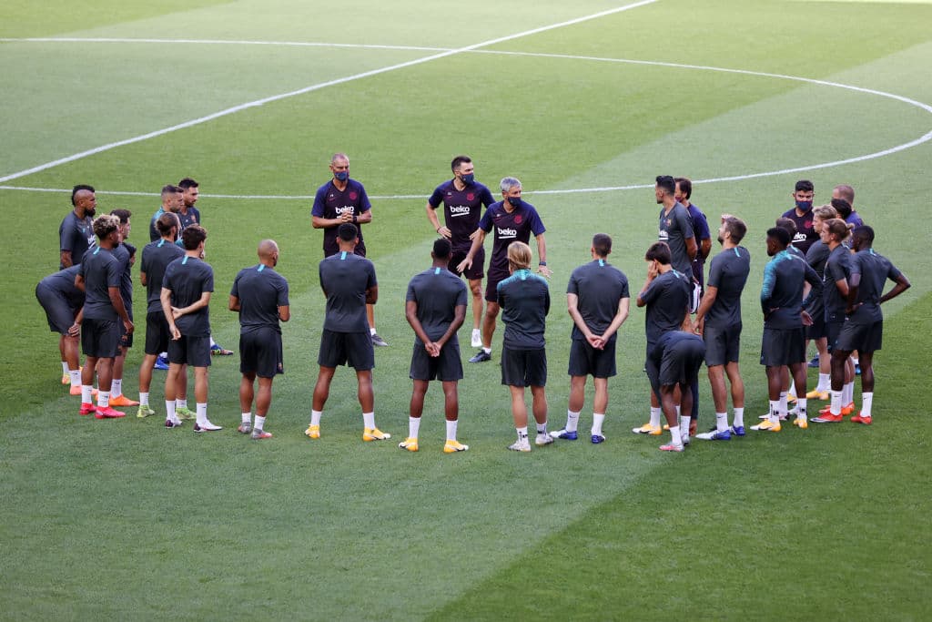 "Sabemos el potencial del rival, no lo vamos a minimizar. Sabemos sus números y la capacidad que tiene para hacer lo que hace. Es un equipo extraordinario, pero nosotros también…”, aseguró Quique Setién, timonel blaugrana.