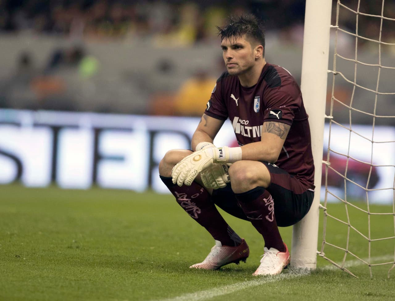 Tiago Volpi reaccionó así ante el tanto americanista. Su equipo dio un gran partido pero no estuvieron finos en la definición.