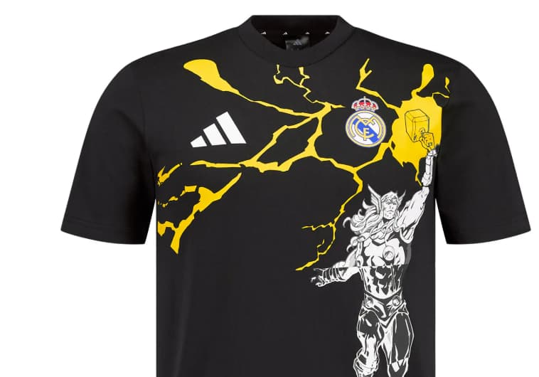Real Madrid y sus prendas de entrenamiento del dios del trueno, Thor, de Marvel.