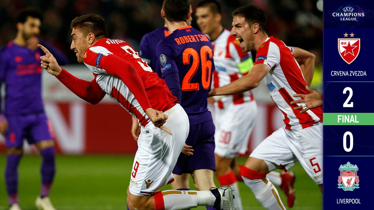 ¡Campanada! Estrella Roja le pegó al Liverpool y resucitó al PSG