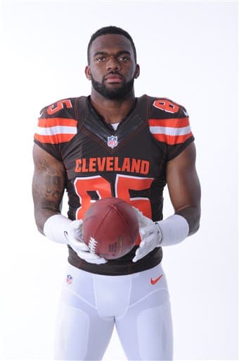 Mira las imágenes del WR egresado de Washington State y reclutado por los Browns, Vince Mayle (AP-NFL).