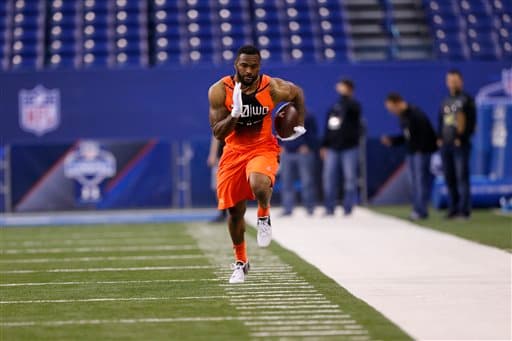 Mira las imágenes del WR egresado de Washington State y reclutado por los Browns, Vince Mayle (AP-NFL).