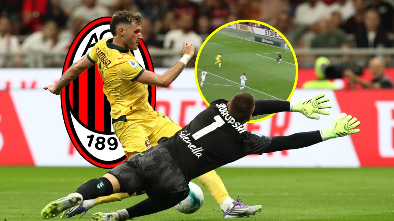 Luka Modric salva a Santiago Gimenez de tremenda falla en Milan