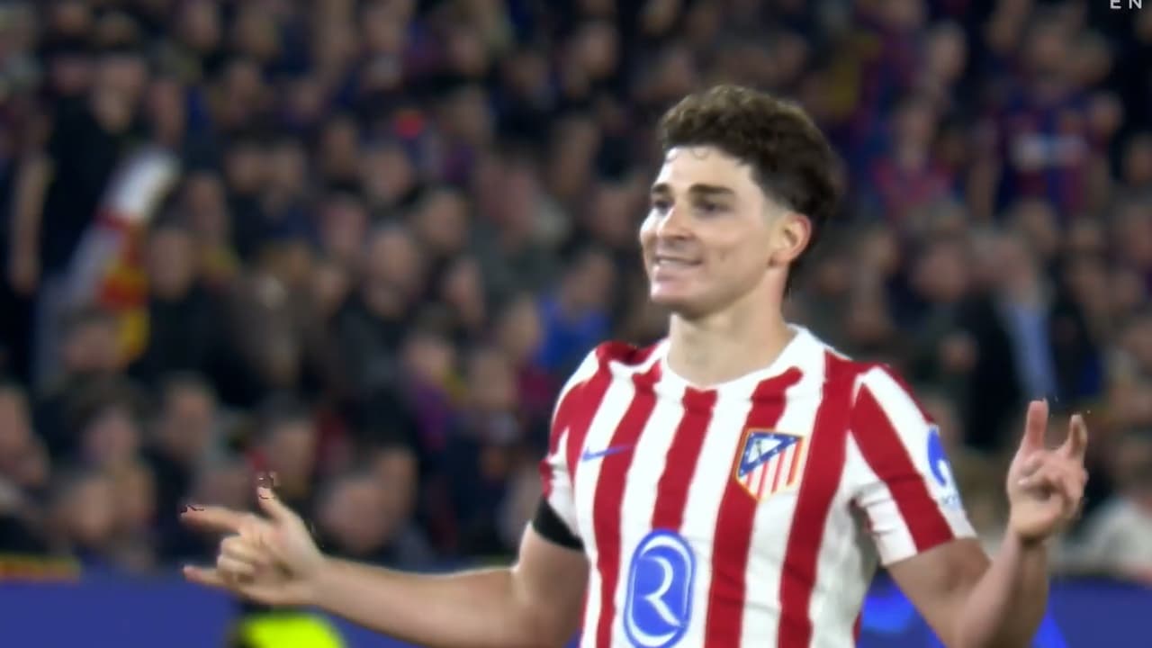 ¡Golazo de Julián Álvarez en el Barcelona vs. Atlético de Madrid de Champions League