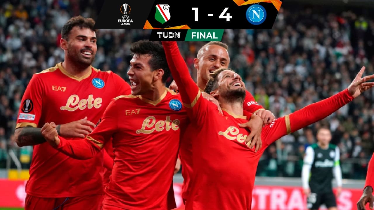 ‘Chucky’ Lozano anota y Napoli es líder de su grupo en Europa League