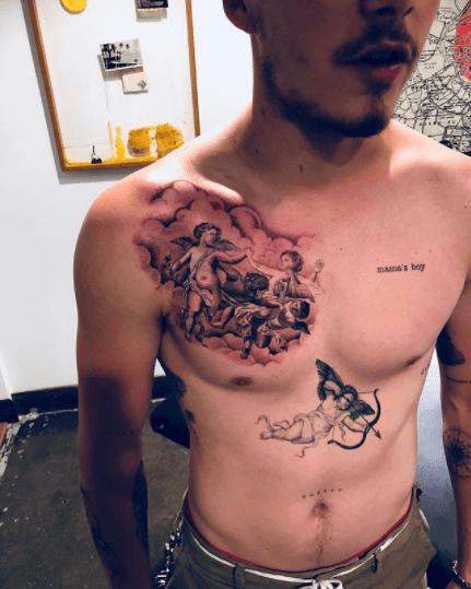 Estos tatuajes simbolizan cosas especiales para el hijo de David.