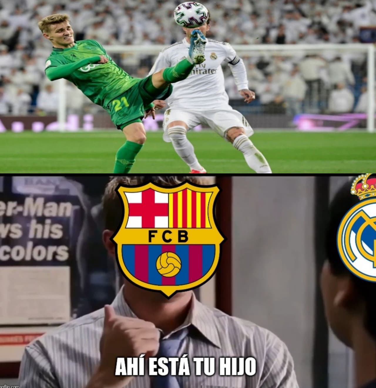 Los memes haciendo leña del árbol caído (Real Madrid).