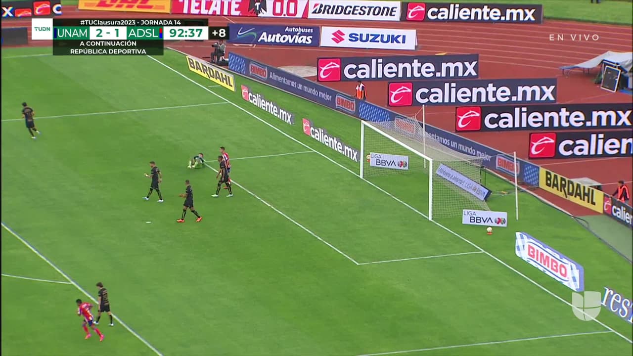 ¡GOOOL! Jorge Ruvalcaba anota para Pumas UNAM.