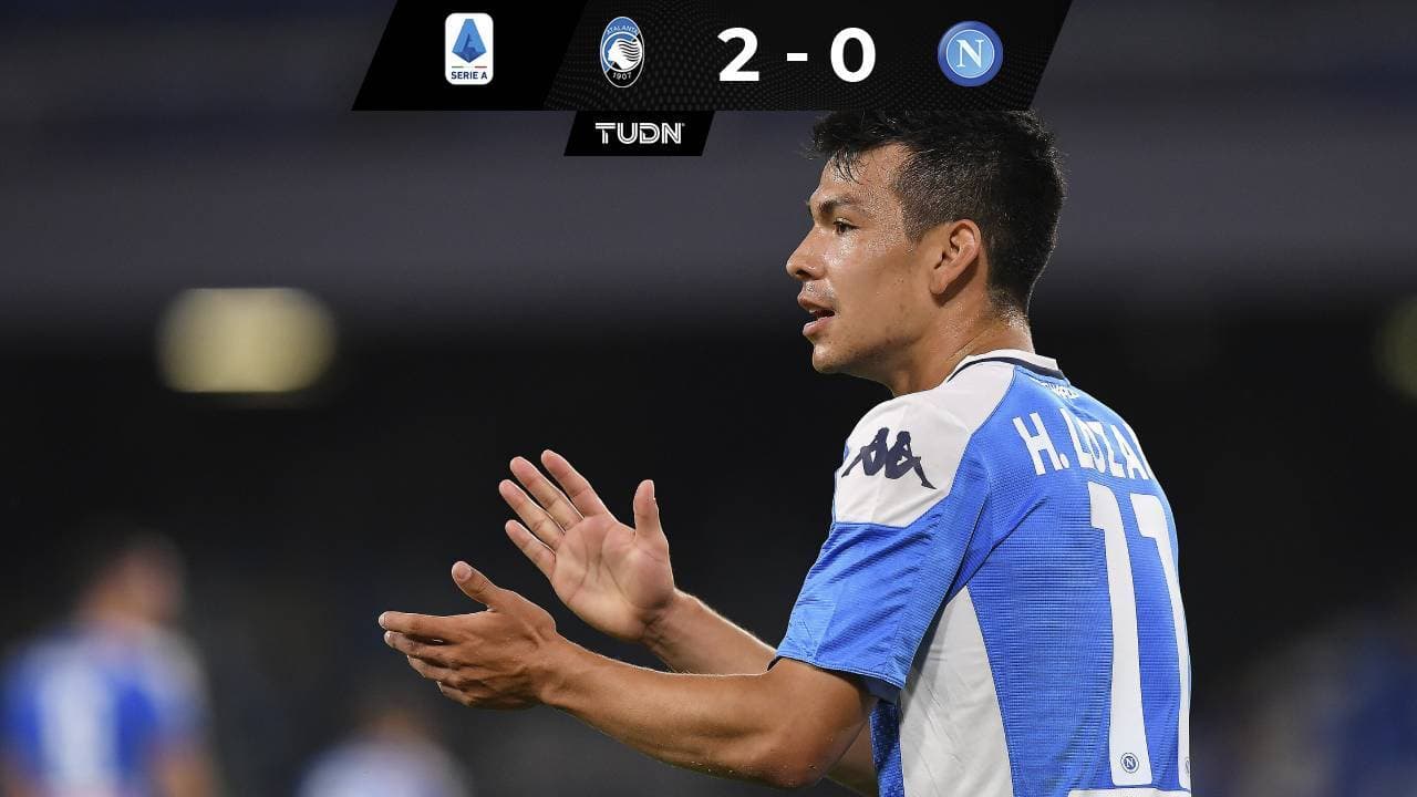 El Napoli de 'Chucky' Lozano pierde 2-0 ante Atalanta