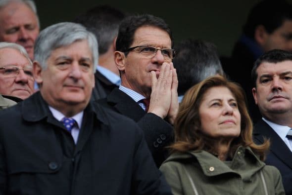 El partido contó con la presencia del seleccionador italiano de la selección inglesa, Fabio Capello.