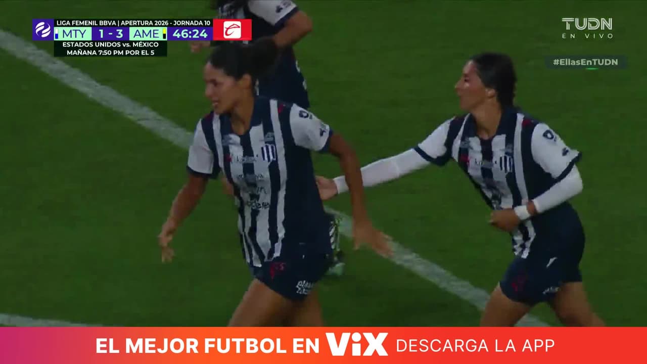 ¡Chavarín impacta de zurda! Y Rayadas se acerca 2-3