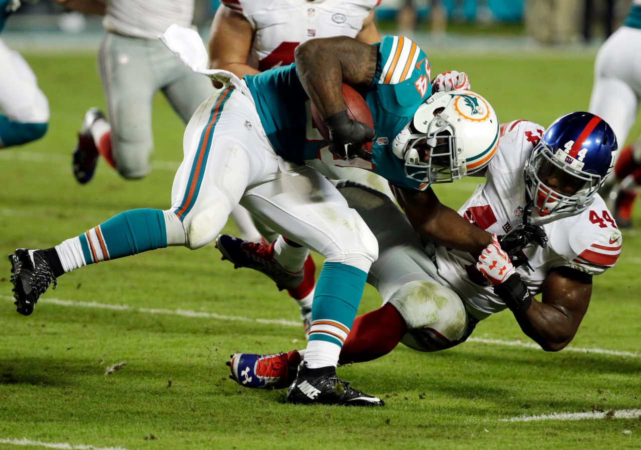 Valiosa victoria para los Giants sobre los Dolphins 31-24, para empatar en la cima de la loca NFC Este.