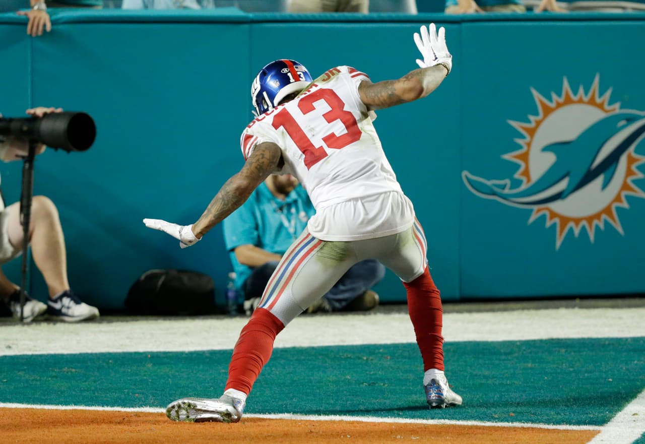 Valiosa victoria para los Giants sobre los Dolphins 31-24, para empatar en la cima de la loca NFC Este.