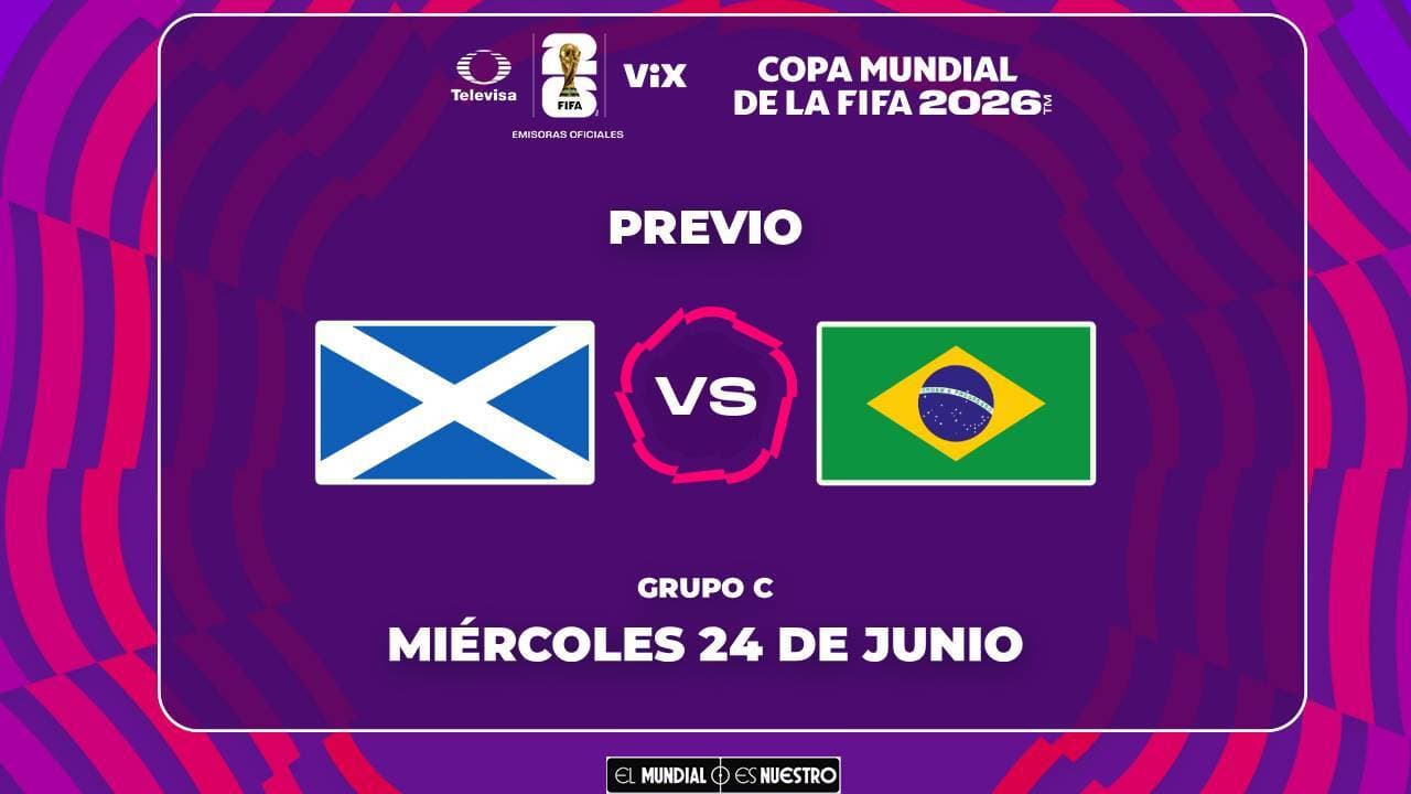A qué hora y dónde ver el partido Escocia vs. Brasil del Mundial 2026