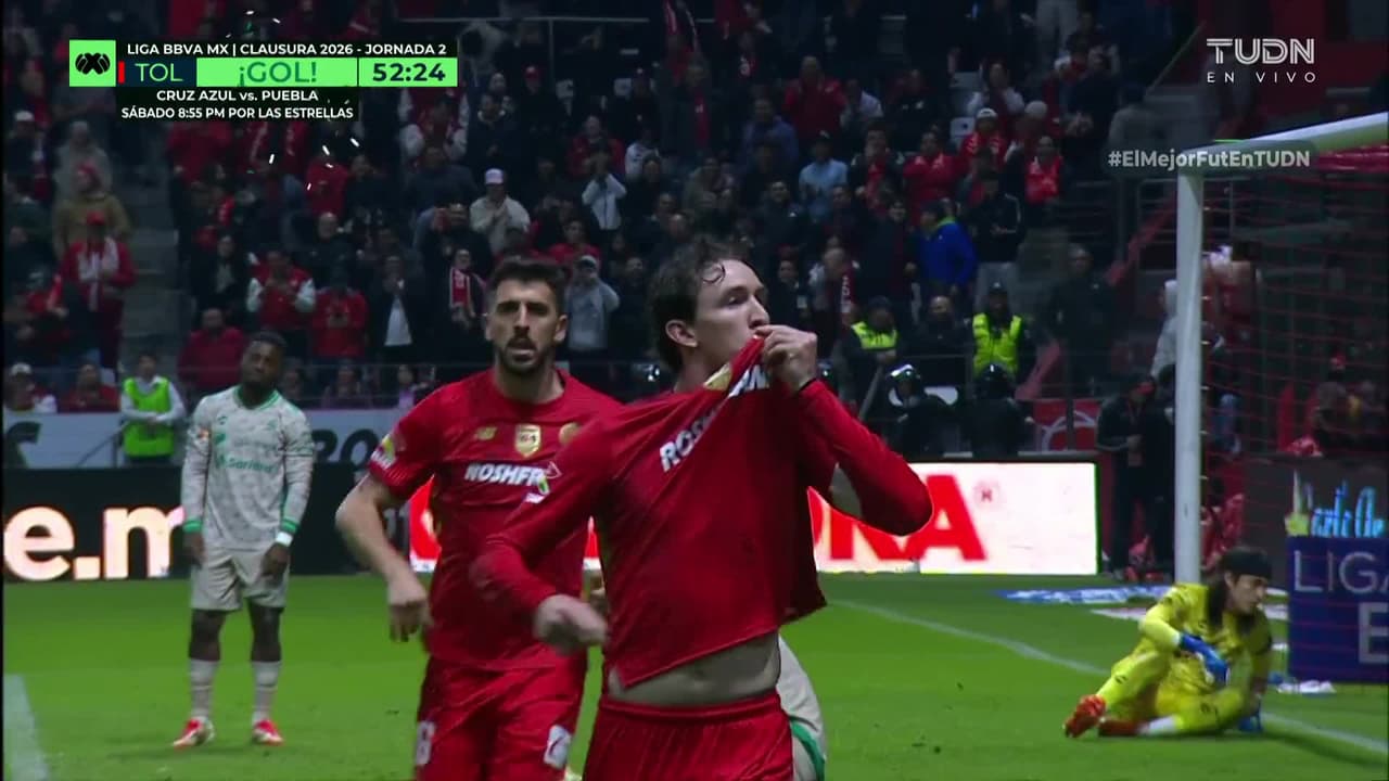 ¡Remontada diabólica! Marcel Ruiz le da la ventaja a Toluca con este gol