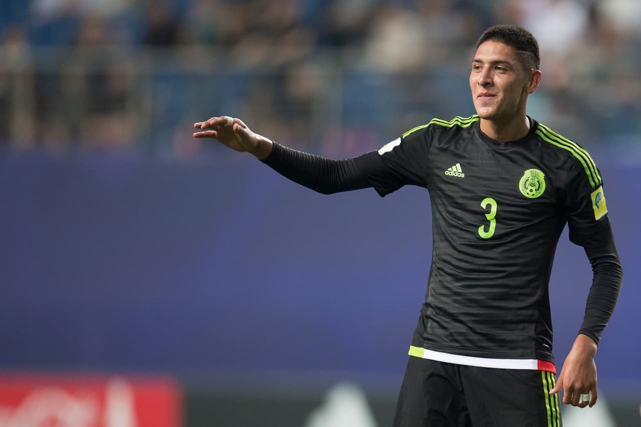 Action photo during the match Mexico vs Germany, Correspondent to Group B of the FIFA U-20 World Cup Korea Republic 2017, at the Daejeon World Cup Stadium, Daejeon. Foto de accion durante el partido Mexico vs Alemania, Correspondiente al Grupo B de la Copa Mundial Sub-20 de la FIFA Republica de Corea 2017, en el Estadio de la Copa Mundial de Daejeon, Daejeon, en la foto: Edson Alvarez de Mexico 23/05/2017/MEXSPORT/Omar Martinez.