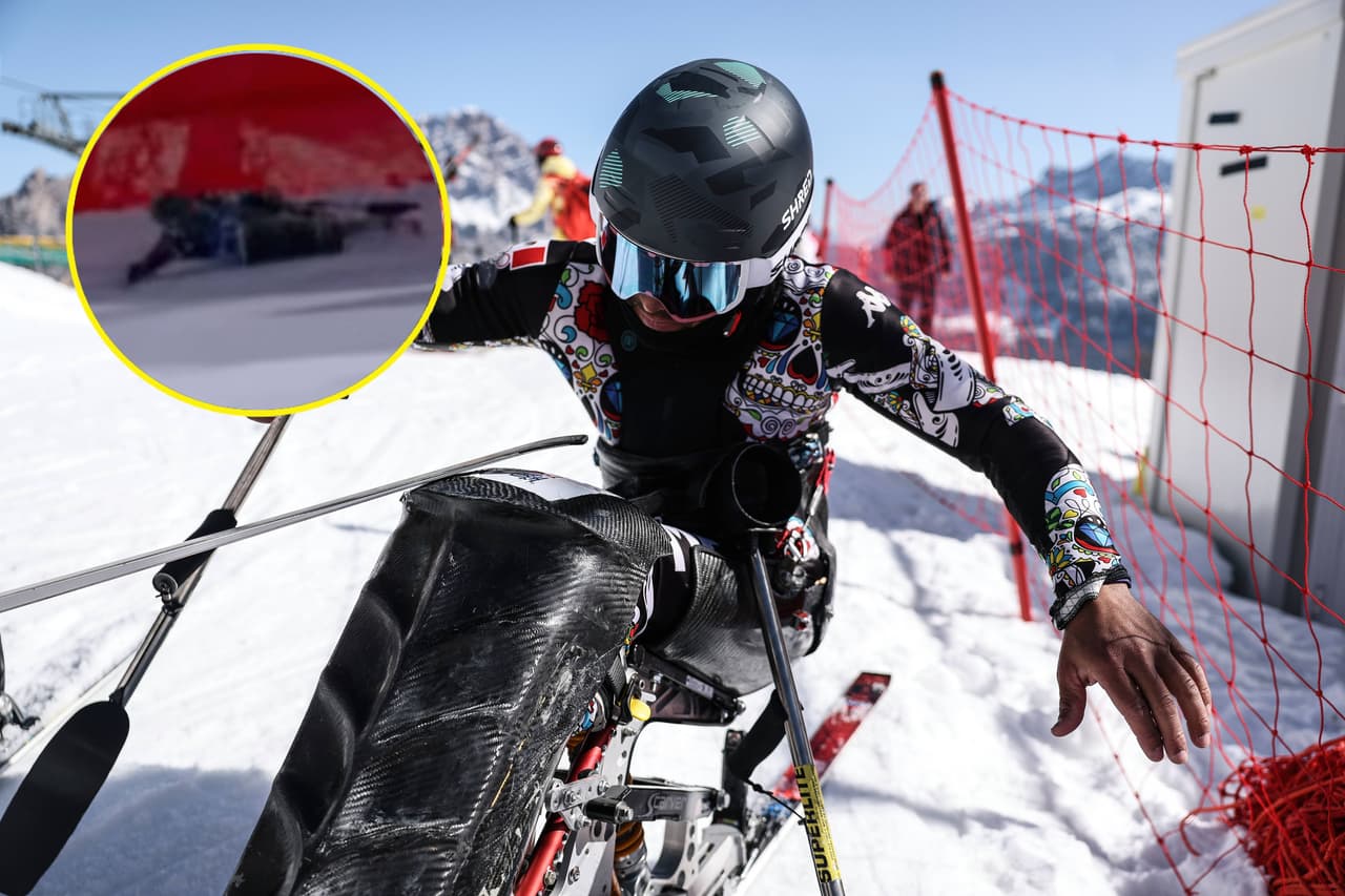 Mexicano Arly Velásquez sufre accidente en debut en Paralímpicos de Milano Cortina 2026