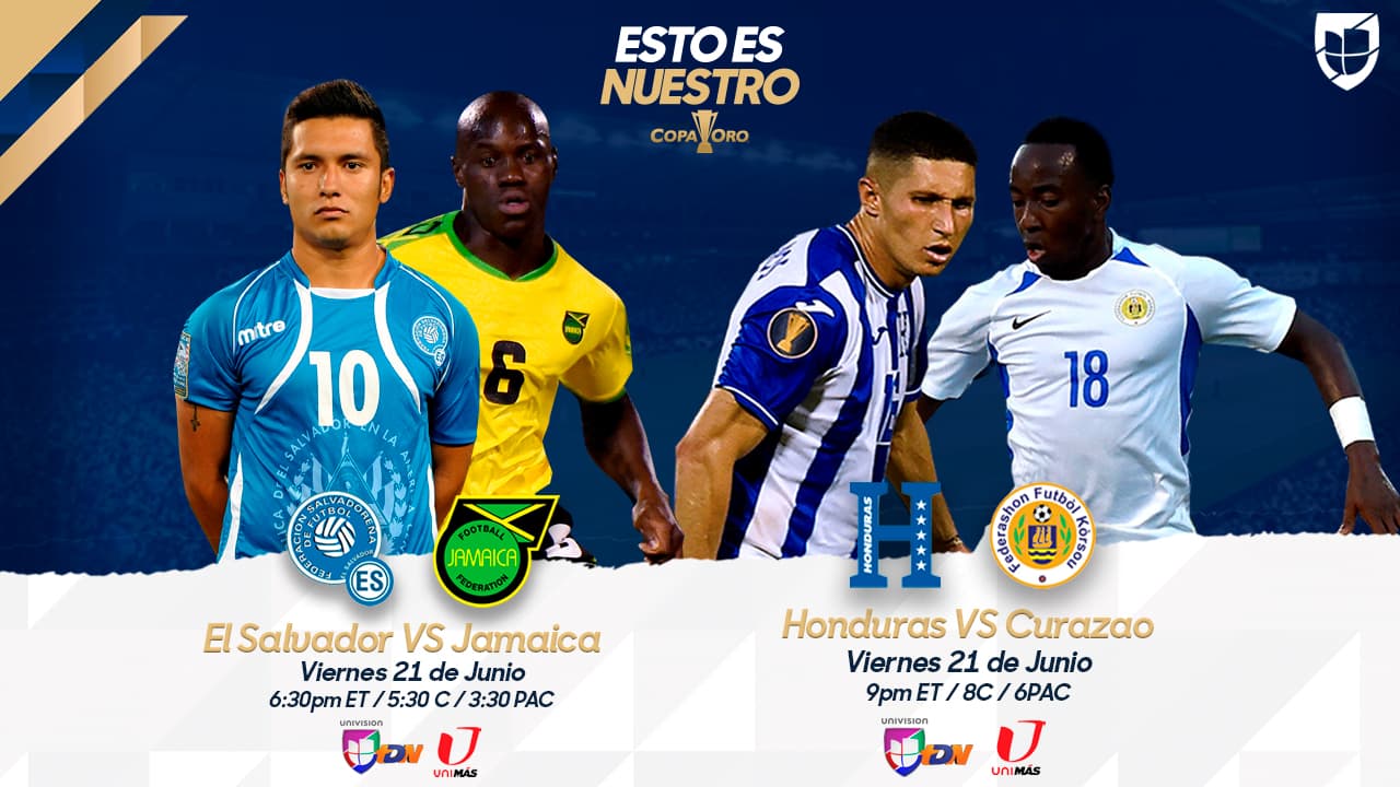 Estos son los horarios y partidos de este viernes para la Copa Oro