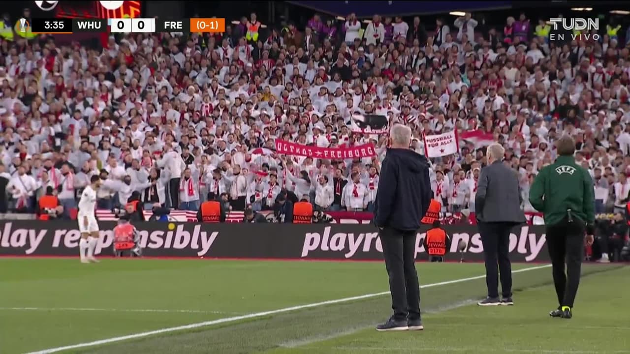 ¡TIRO ATAJADO! disparo por Jarrod Bowen.