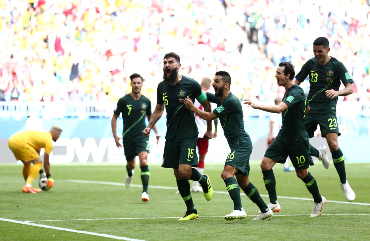 Un gol que le daba el suficiente envión anímico a los australianos para ir a buscar la remontada.