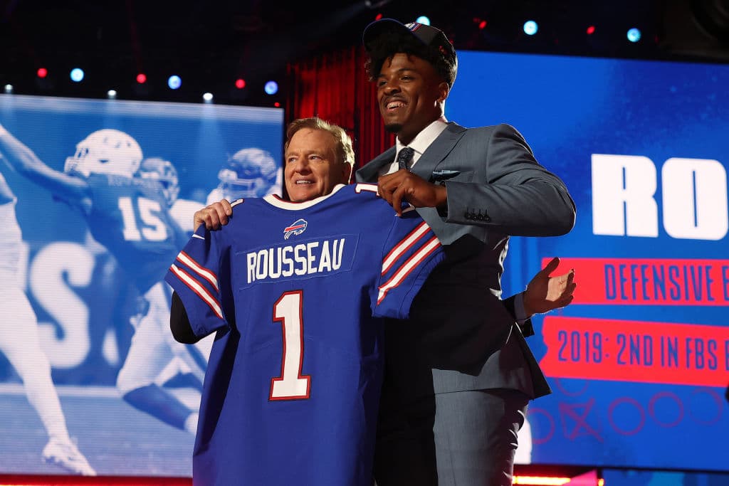 Pick 30 – Buffalo Bills – DE Gregory Rousseau.
<br>