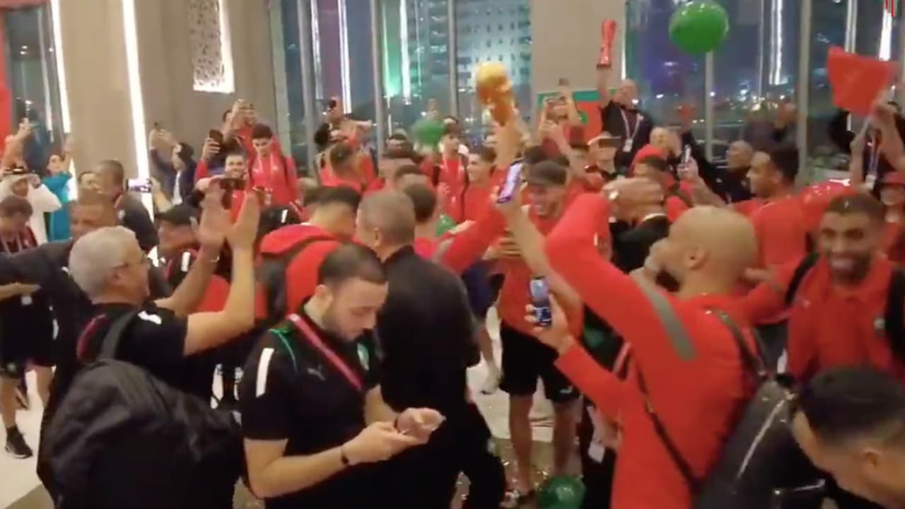 El espectacular recibimiento a Marruecos tras meterse a Octavos de Final en Qatar 2022