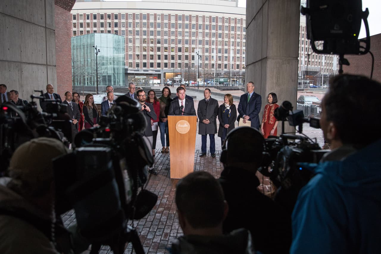 Las autoridades anunciaron la cancelación del maratón de Boston.