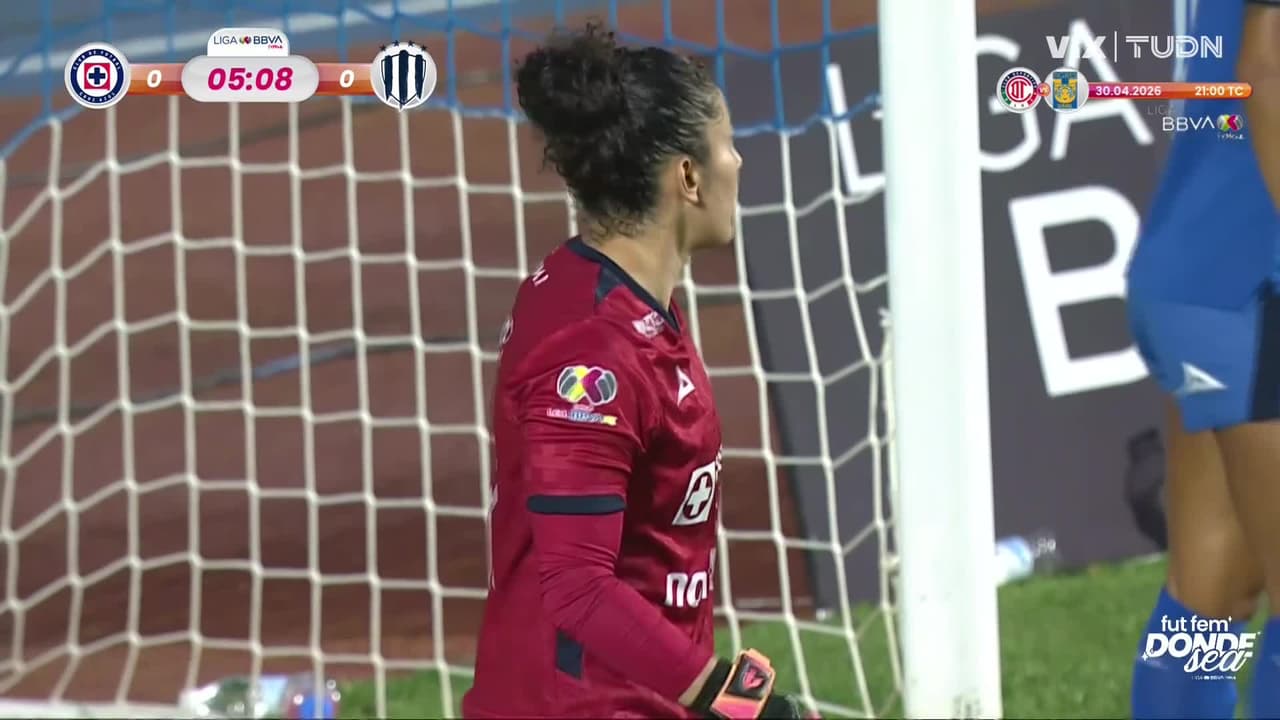 Rayadas empieza a irse con todo al frente, buena atajada de Alejandría