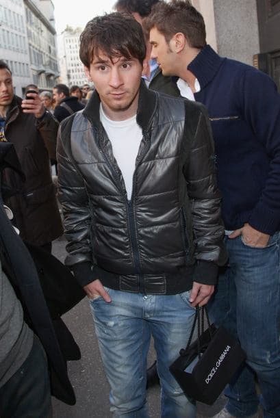 Pero Messi era custodiado por un numeroso cuerpo de seguridad.