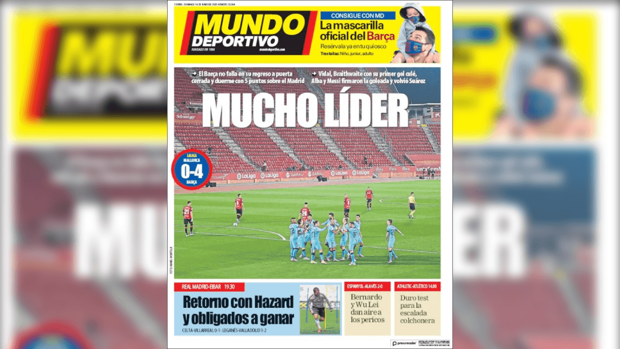 Los periódicos en Europa vuelven a mostrar en la primera plana a las figuras que llenan de alegría, emoción y pintan sonrisas en los rostros de los aficionados semana a semana.