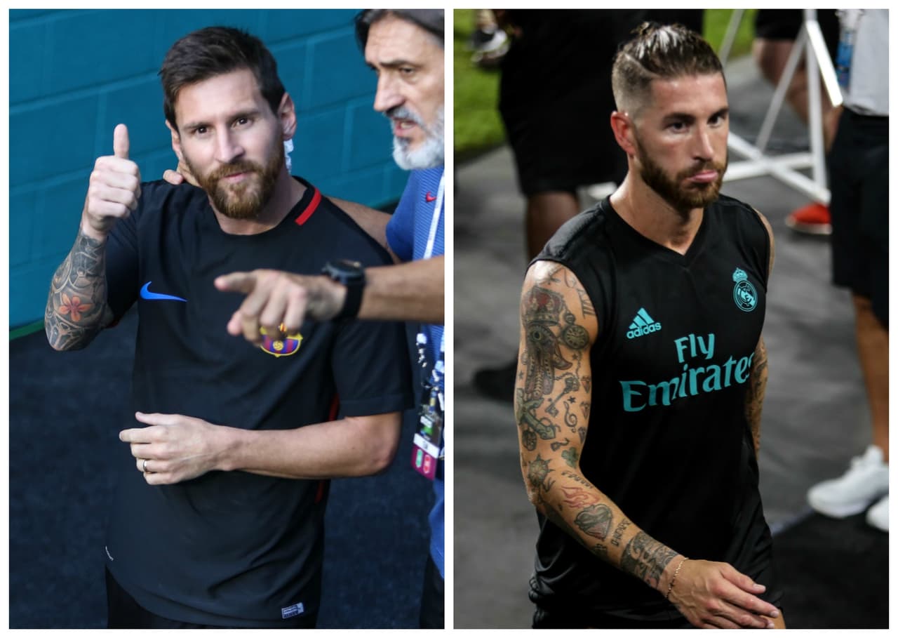 Messi y Sergio Ramos acapararon todas las miradas.