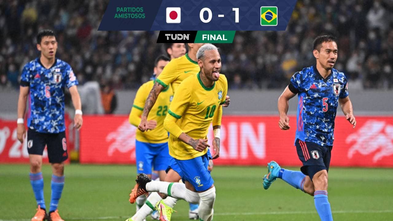 Con penal de Neymar, Brasil derrotó a Japón en juego amistoso
