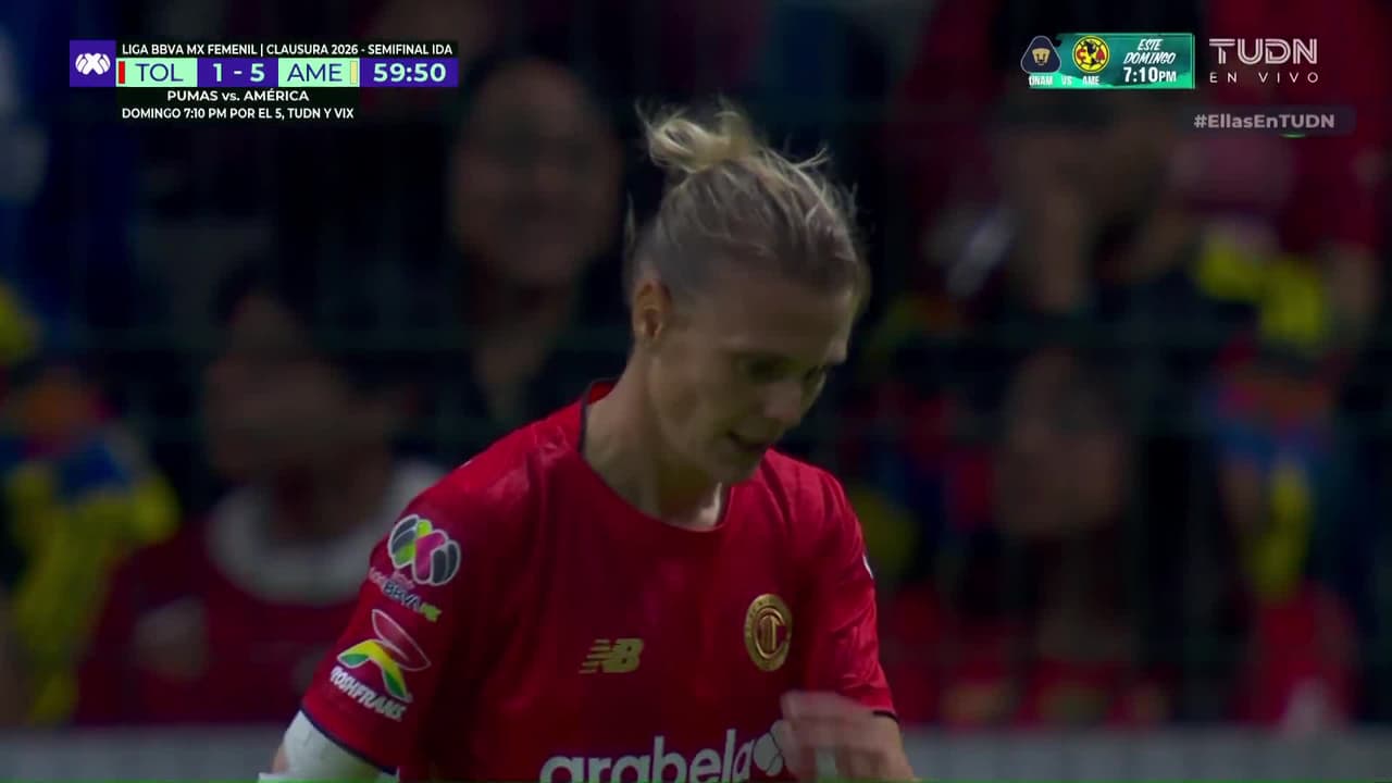 ¡Increíble falla de Toluca! Faustine Robert deja escapar una clarísima