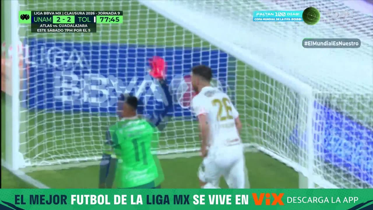 ¡Paulinho se lanza de 'palomita' y firma la remontada del Toluca!