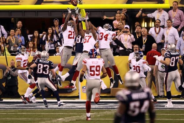 El principio del fin. La última jugada que dio la victoria a los Giants.