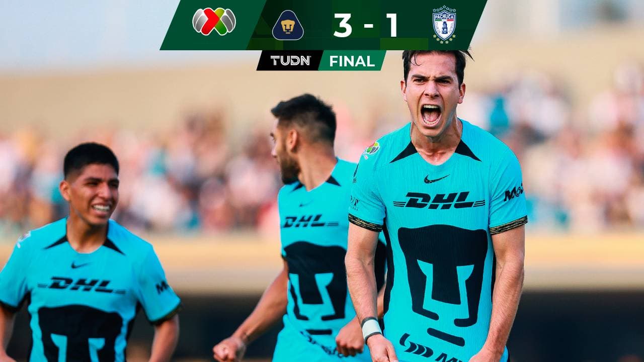 Pumas 'ahoga' a Pachuca en Ciudad Universitaria