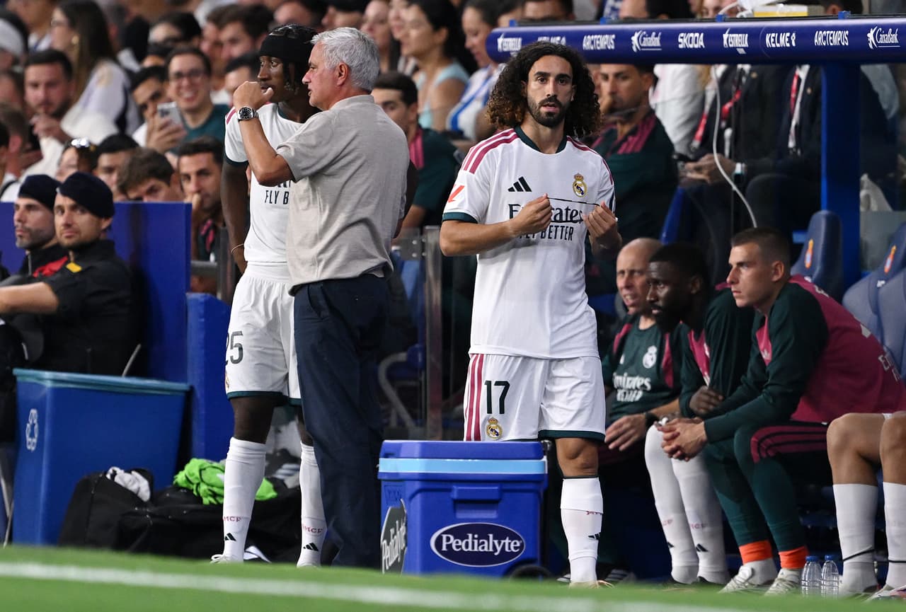 ¡Cuánto sufrimiento, Mou! Cucurella debuta y Real Madrid gana con drama