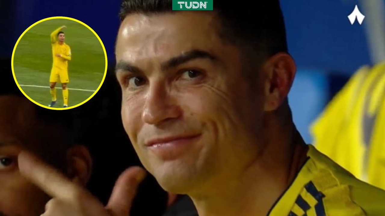 ¿Qué haces Bicho? Polémico gesto de Cristiano Ronaldo en Arabia