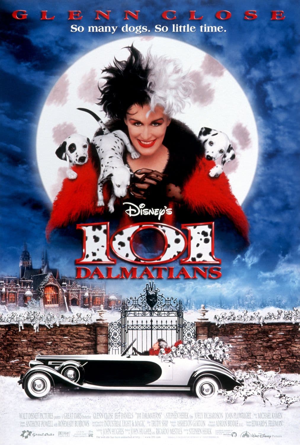 Personifico a Cruella de Vil en la película ‘101 Dalmatians’.