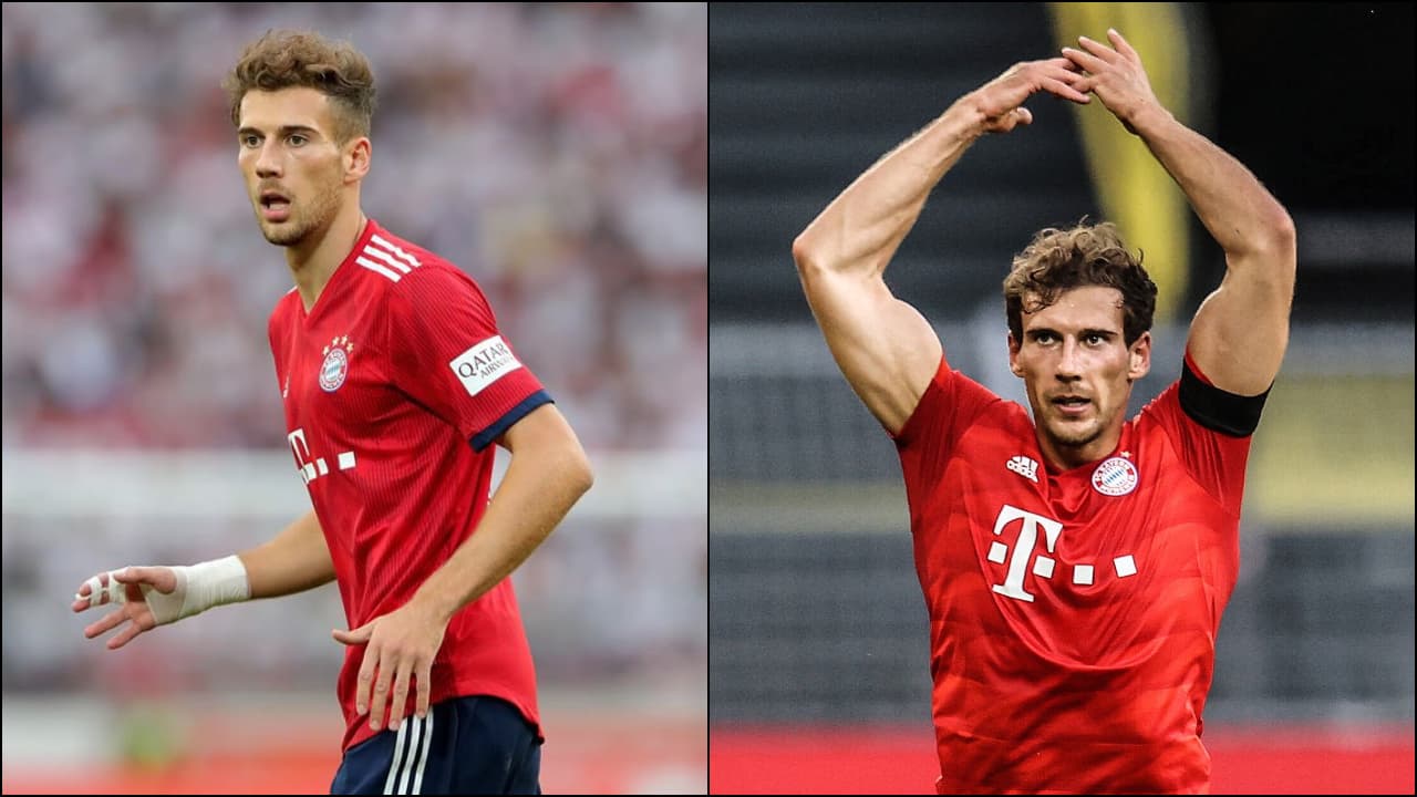 <b>Leon Goretzka </b>
<br>El jugador del Bayern Múnich muestra un cambio significativo del momento cuando sumó sus primeros minutos con el club alemán y del lado derecho vemos en lo que se ha convertido.